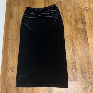 vintage velvet maxi skirt!
